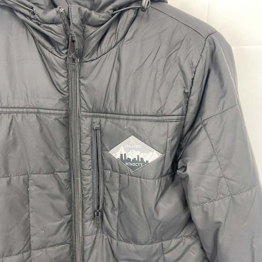 Coalatree Mtn2cty Women S Camper Jacket Puffer Insulated Solid Black Full Zip - Picture 2 of 9